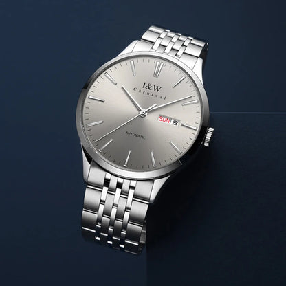 Carnival High-end Series I&W Brand Automatic Mechanical Watches Men Waterproof Watches 316L Steel Sapphire Business Men's Watch