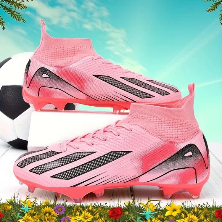 New Men's Football Boots Adult Soccer Field Shoes Teenager Sports Cleats Outdoor Grass Training Boots High-Quality Sneakers