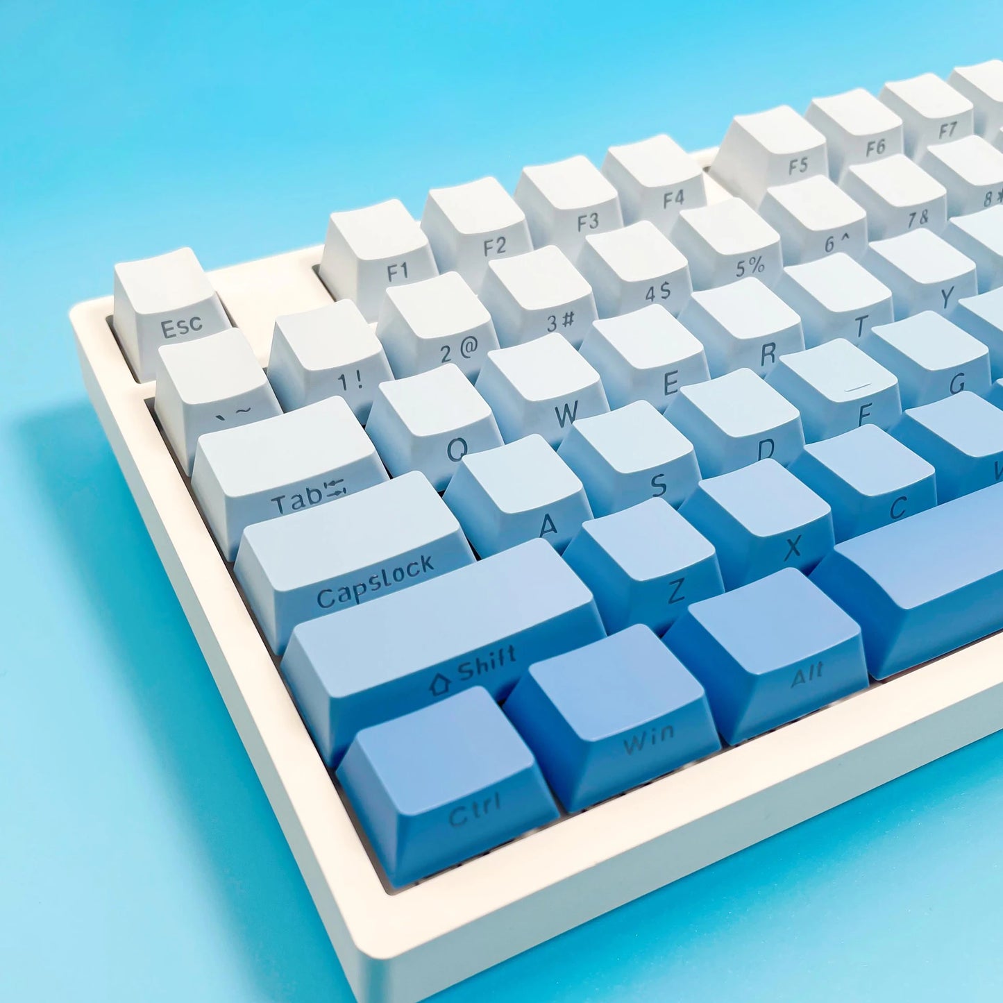 Gradient Keycaps Side Printed PBT Double Shot OEM Profile Keycap For Cherry MX Switch Mechanical Keyboard ISO Enter Key Caps DIY