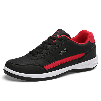 New Men's Four Seasons Waterproof Walking Shoes Casual Leather Sports Shoes Non-Slip Camping Shoes Men's Tennis Shoes