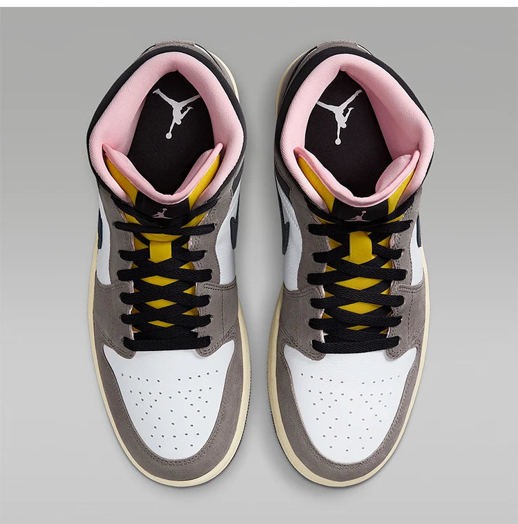 Scarpe sportive da uomo Nike genuine JORDAN mid-top, classiche, leggere e ammortizzate, HQ2011-100
