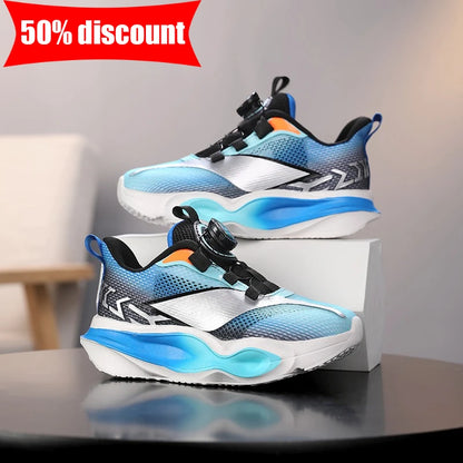 Kinder-Sneaker, modisch, mit dicker, weicher Sohle, Dämpfung, elastisch, lässig und bequem – neue leichte Mesh-Tennisschuhe und Jogging-Schuhe
