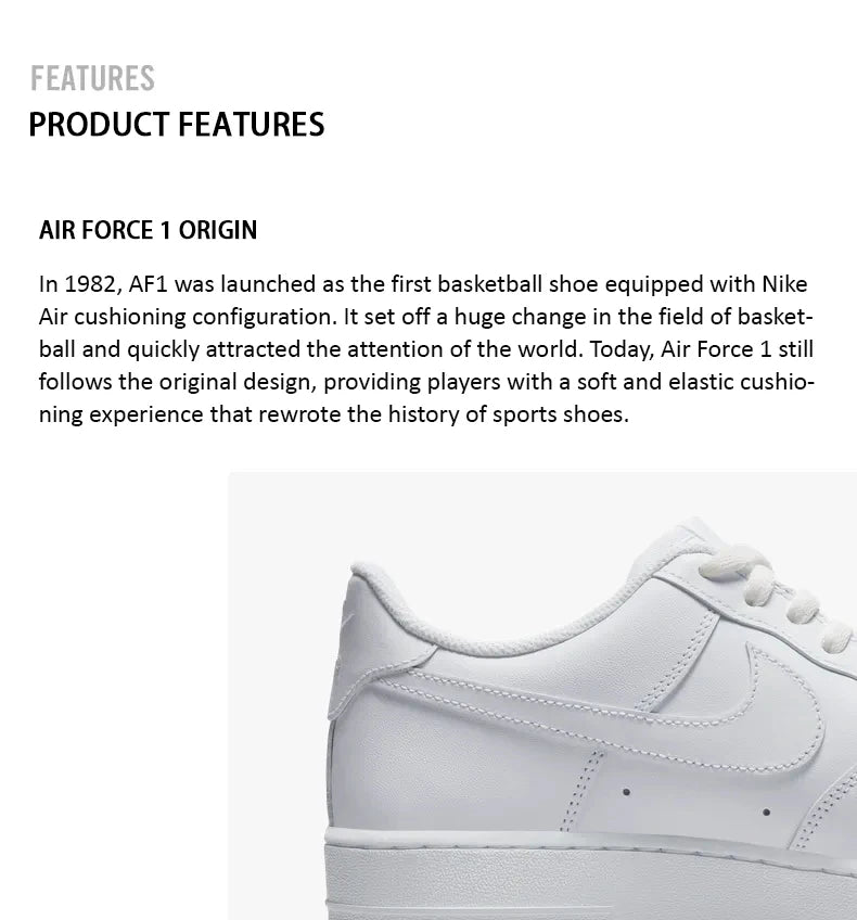 Zapatillas Nike originales para hombre y mujer, nuevas AIR FORCE 1, zapatillas de skate clásicas de moda, AF1 casuales DD8959-100