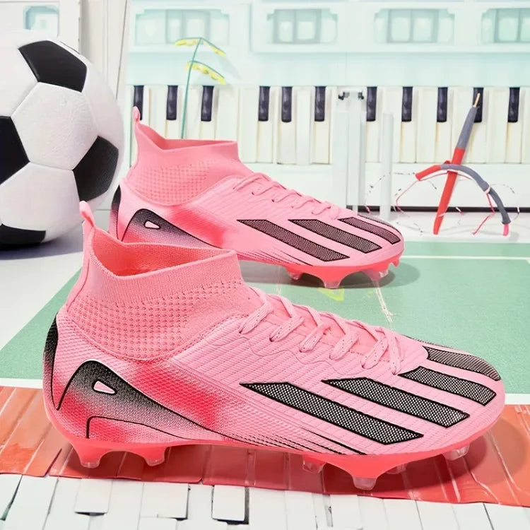 New Men's Football Boots Adult Soccer Field Shoes Teenager Sports Cleats Outdoor Grass Training Boots High-Quality Sneakers