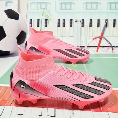 New Men's Football Boots Adult Soccer Field Shoes Teenager Sports Cleats Outdoor Grass Training Boots High-Quality Sneakers