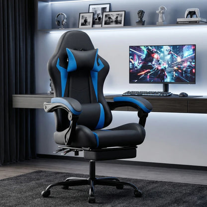 Gaming chairs, office chairs, desk chairs, and swivel chairs. Made with breathable fabric, equipped with 360° swivel casters and seats for easy movement, and featuring soft and comfortable cushions.