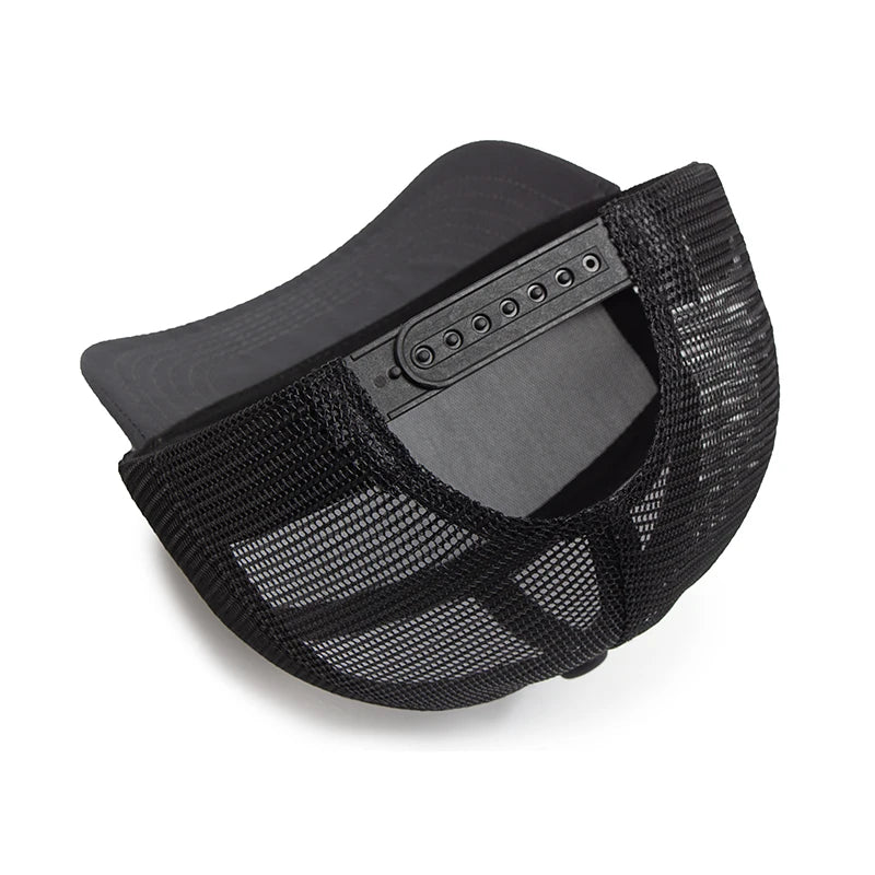 Casquette de baseball 7 panneaux d'été, casquettes en maille tendance hip-hop pour hommes, casquette de camionneur, visière, casquette à visière rigide, casquette snapback, pour femmes, unisexe, nouvelle marque tendance