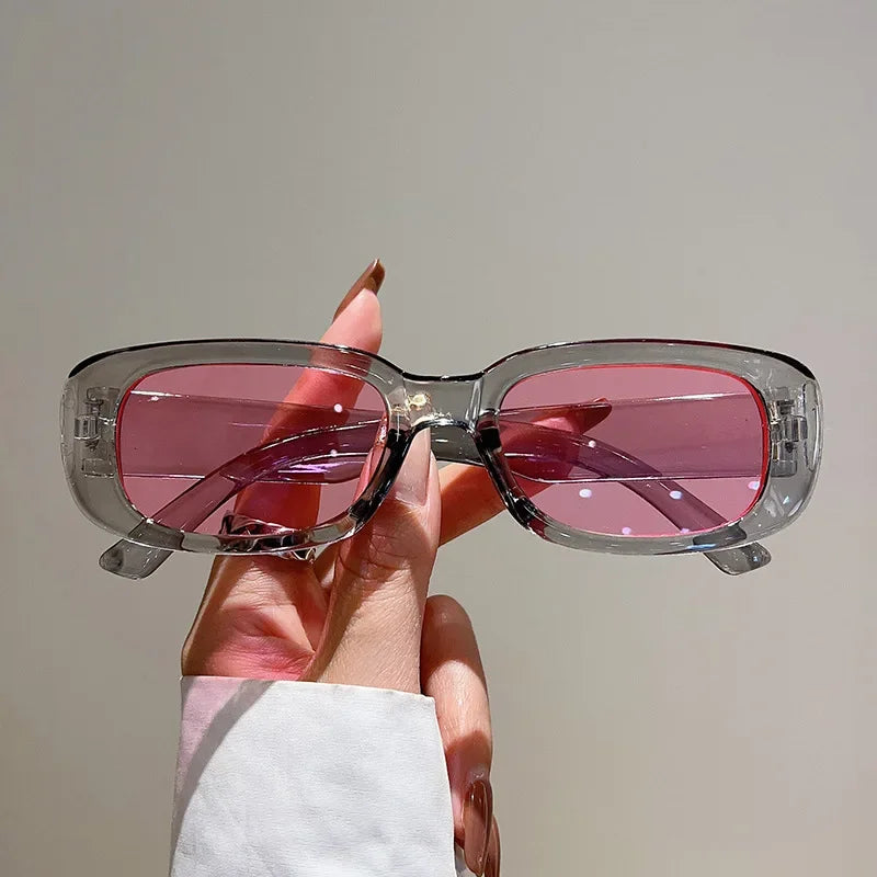 Fashion Classic Red Sunglasses Lens Mens Ladies Womens Retro Vintage UV400 Glasses Eyewear Luxury Square Outdoor Sun Glasses