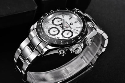 Vyriškas laikrodis „PAGANI DESIGN“ – modelis su spalvotais ciferblatais, prabangus kvarcinis rankinis laikrodis, chronografas su mechanizmu