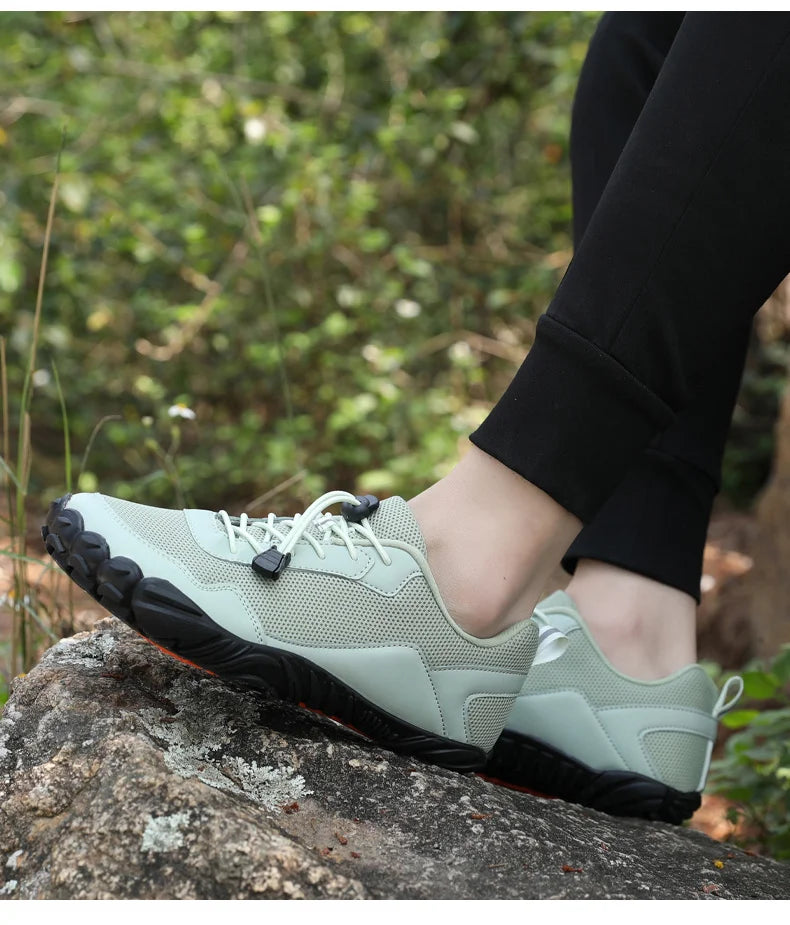 Men's Barefoot Hiking Shoes Breathable Outdoor Sports Climbing Shoes Trekking Sneakers Non-Slip Comfortable Men's Casual Jogging Footwear