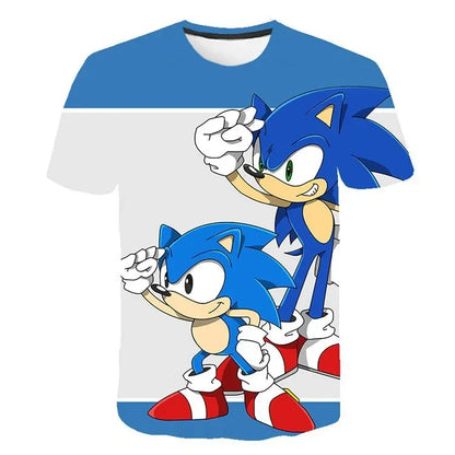 3D Character T-shirt for Boys Girls Short Sleeve Summer Casual spuer speed Game  Tee tops men women clothes
