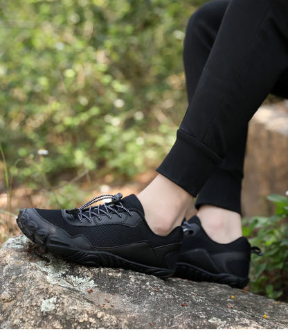 Men's Barefoot Hiking Shoes Breathable Outdoor Sports Climbing Shoes Trekking Sneakers Non-Slip Comfortable Men's Casual Jogging Footwear