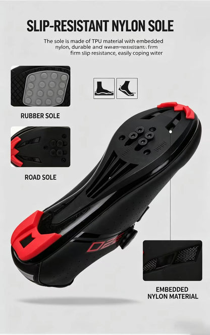 New Cycling Shoes MTB Cycling Men's Sports Shoes Self-Locking Speed Road Cycling Sports Shoes Women's SPD Cleats Cycling Shoes