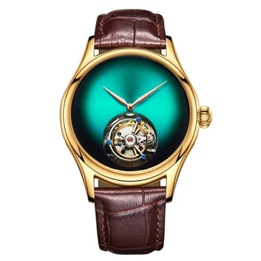 AESOP Flying Tourbillon Skeleton sat za muškarce, mehanički vodootporni muški satovi, luksuzni mehanizam vrhunskog brenda, nehrđajući čelik 2025