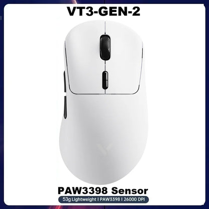 Rapoo VT3Pro GEN-1 Wireless Gaming Mouse 59g Lightweight 8KHz Polling Rate 26000DPI 9 Programmable Buttons Optical Sensor