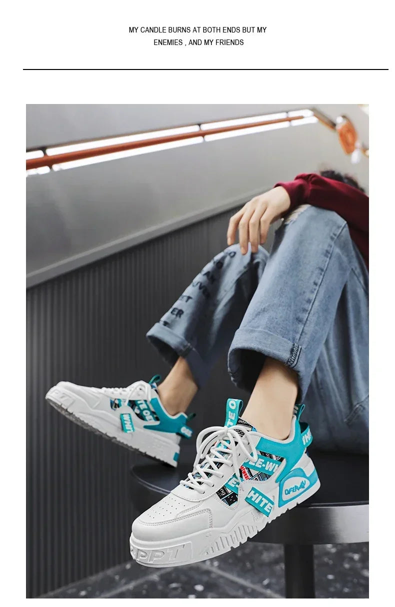 New Skateboard Men's Shoes Summer Sneakers Leather Casual Fashion Outdoor Running Sports Hiking Tennis Platform Designer Luxury