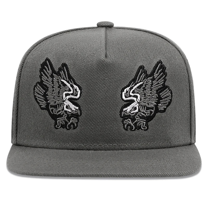2025 New Lion Eagle Embroidered Fashion Men's Street Hip Hop Hat Baseball Hat Women's Leisure Sports Sunshade Hat Flat Edge Hat
