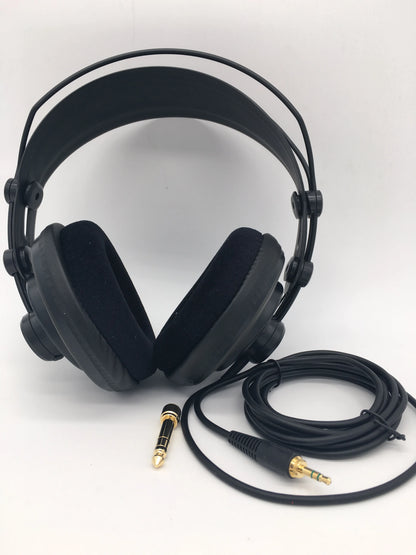 Samson SR850 Professional Studio Reference Headphones – Semi Open Back HiFi Monitoring Headphones for Studio Recording, Audio Mixing, Music Production & Critical Listening