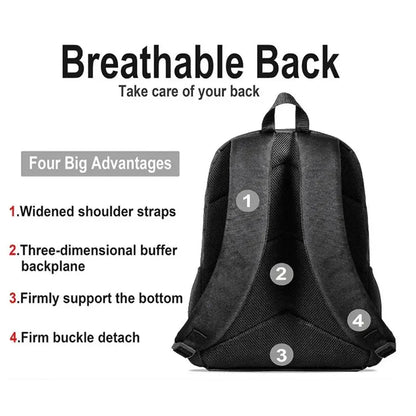 FORTNITE 3Pcs Lightweight Backpack With Front Pocket,Crossbody Bag&Pencil Case For Age 6-10 Boys Girls,Free 3D Printed Keychain