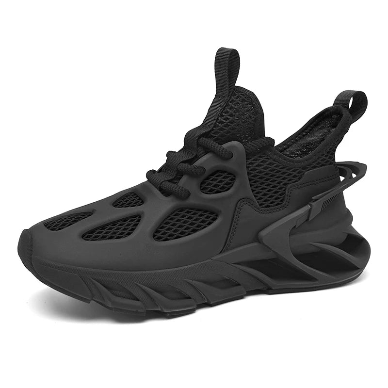 Men's Sports Shoes New Mesh Breathable Outdoor High Elasticity Running Shoes Fashionable Summer Comfortable Sports Tennis Shoes