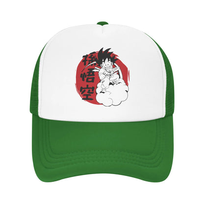 Son Gohan D-Dragon Ball Z „Trucker“ kepurė, unisex lauko kepurės, „Trucker“ darbininkų kepurės, „Trucker“ kepurės, „Snapback“ kepurės, tinklinės beisbolo kepurės