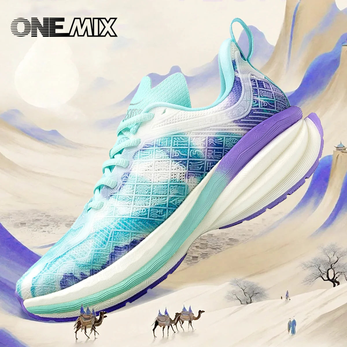 ONEMIX 2025 Scarpe sportive cinesi nuove ammortizzanti da uomo, scarpe da running antiscivolo, traspiranti e leggere per outdoor, sneaker da donna