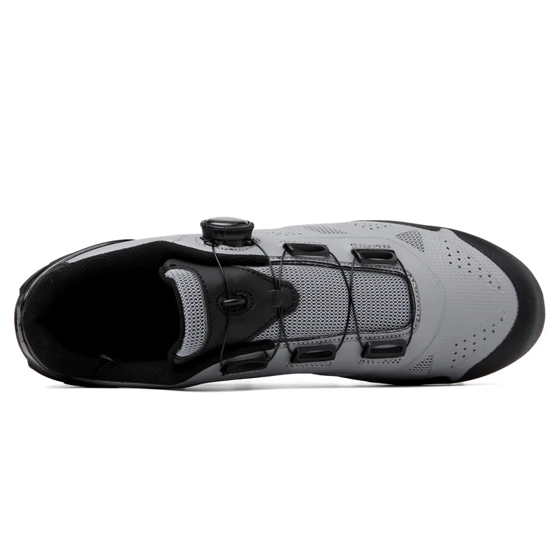 2026 New Men's Non - Slip Breathable Lock - Type Mountain Bike Cycling Shoes Durable Adjustable Outdoor Sports Footwear