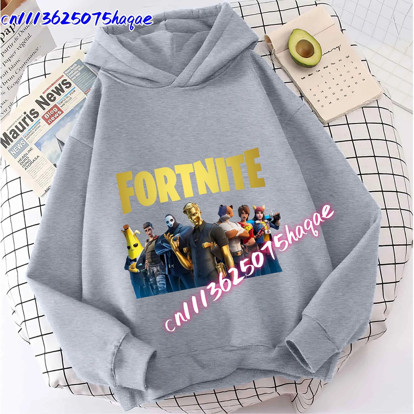 New Fortnite Kids Sweatshirts Cartoon Game Character Printed Hoodie Autumn Casual Children’s Tops Winter Baby Boys Clothing