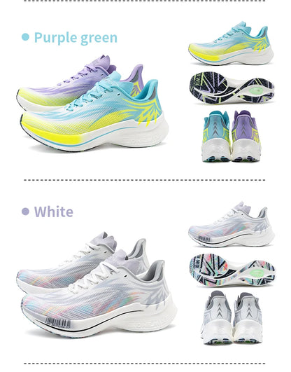 ONEMIX 2025 Scarpe sportive da running uomo donna con piastra in carbonio, traspiranti, ammortizzate, antiscivolo, PB, leggere, a rimbalzo