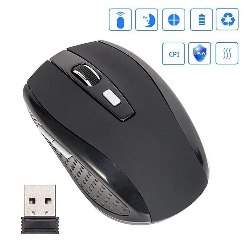 2.4GHz Wireless Mouse Optical Mice with USB Receiver Gamer 6 Buttons Mouse For Computer PC Laptop Accessories