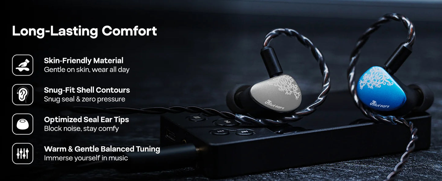 Linsoul Kiwi Ears Cadenza II IEM 10mm Titanium DD with KARS 2.0 Premium Construction Hifi Earphones & High-Quality Cable