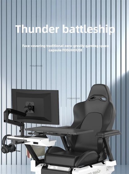 Office Chairs Zero Gravity Notebook Cockpit Gaming Chair Multifunctional Comfortable Computer Chair Lazy Cockpit Integrated