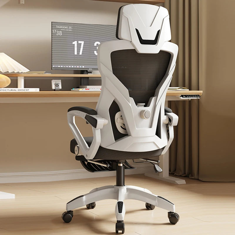 Ergonomic Reclining Seat, Comfortable Office Chair, Household Computer Chair, Student Dormitory, Gaming Chair with Footrest
