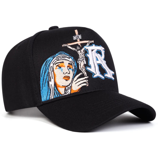 Unisex R Prayer Embroidery Baseball Caps Spring Autumn Outdoor Adjustable Casual Hats Sunscreen Hat Sports Cap