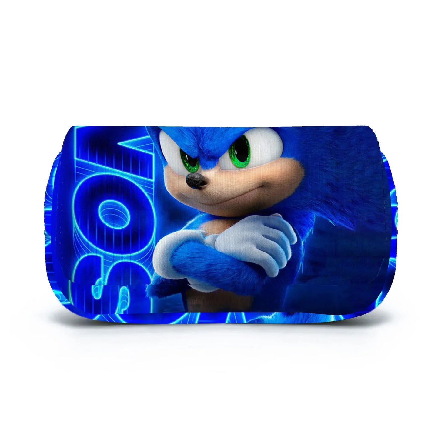 Sonic The Hedgehog Double Pencil Case Stationery Bag Storage Pouch