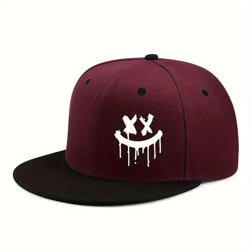 Halloween Themed Outdoor Event Truck Driver Hat Flat Adjustable Brimmed Baseball Caps Unisex Hip-Hop Hats Fashionable Headwear
