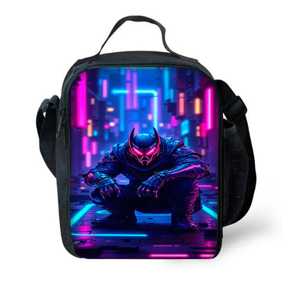 F-FortniteS isolierte Kindertasche mit großem Fassungsvermögen für Jungen, angesagtes Spiel, Mädchen, Schüler, Outdoor-Picknick, wiederverwendbare Thermo-Kühltasche für das Mittagessen