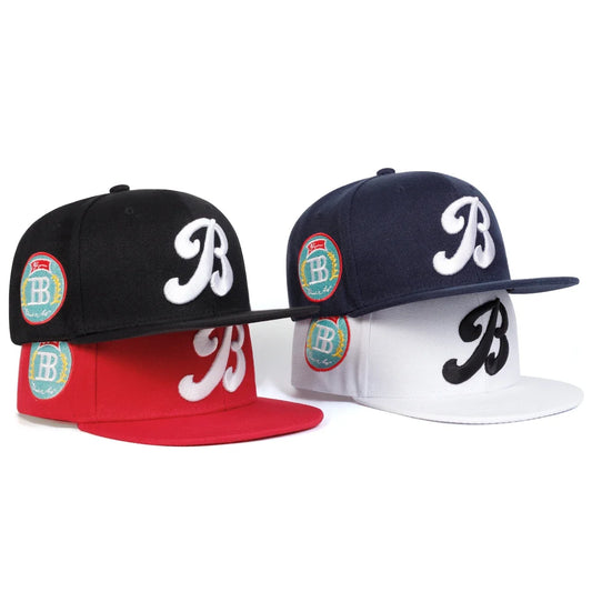 Unisex B Letter Embroidery Hip-hop Hats Spring Autumn Outdoor Adjustable Casual Baseball Caps Sunscreen Hat Sports Cap