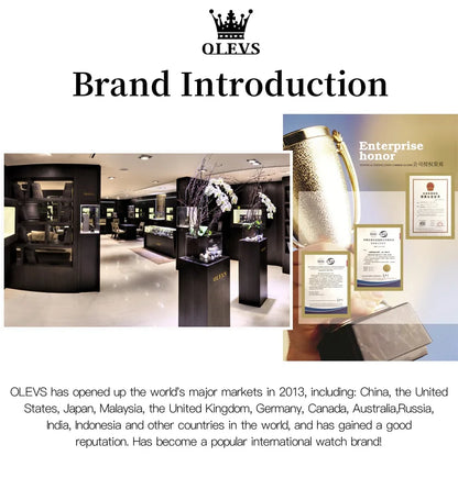 OLEVS Watch Men Top Brand Luxury Gold Quartz Military Watches Waterproof Date Luminous Stainless Steel Chronograph Clock Reloj