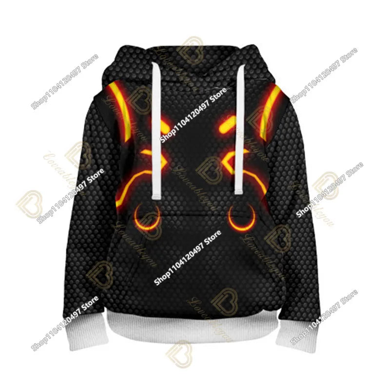 2-14Y Fortnite-sweatshirt voor kinderen met print, hoodie-sweatshirts voor jongens en meisjes, modieus Harajuku-jack, kinderkleding, games-cosplaykostuum