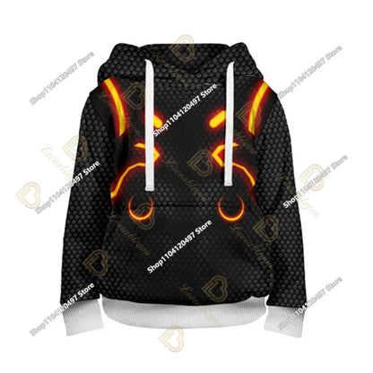 2-14Y Fortnite-sweatshirt voor kinderen met print, hoodie-sweatshirts voor jongens en meisjes, modieus Harajuku-jack, kinderkleding, games-cosplaykostuum