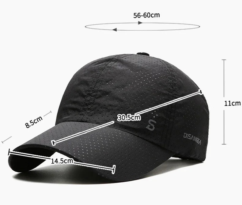 Original Design Running Cap Thin Quick Drying Breathable Duck Tongue Outdoor Men's Sun Summer Fishing Avisor Baseball Cap