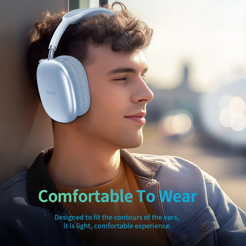 HOCO W35 Air Over-ear Bluetooth Headphones Wireless Sports headset Suport TF card AUX mode Stereo Smart Gaming Student Earphones