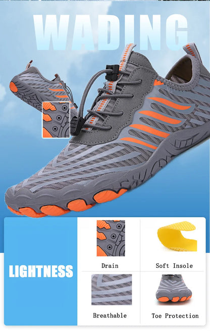 Men Women Water Shoes Aqua Shoes Drainage Beach Sports Swim Sandals Quick Dry Boating Barefoot Diving Fishing Surfing Sneakers