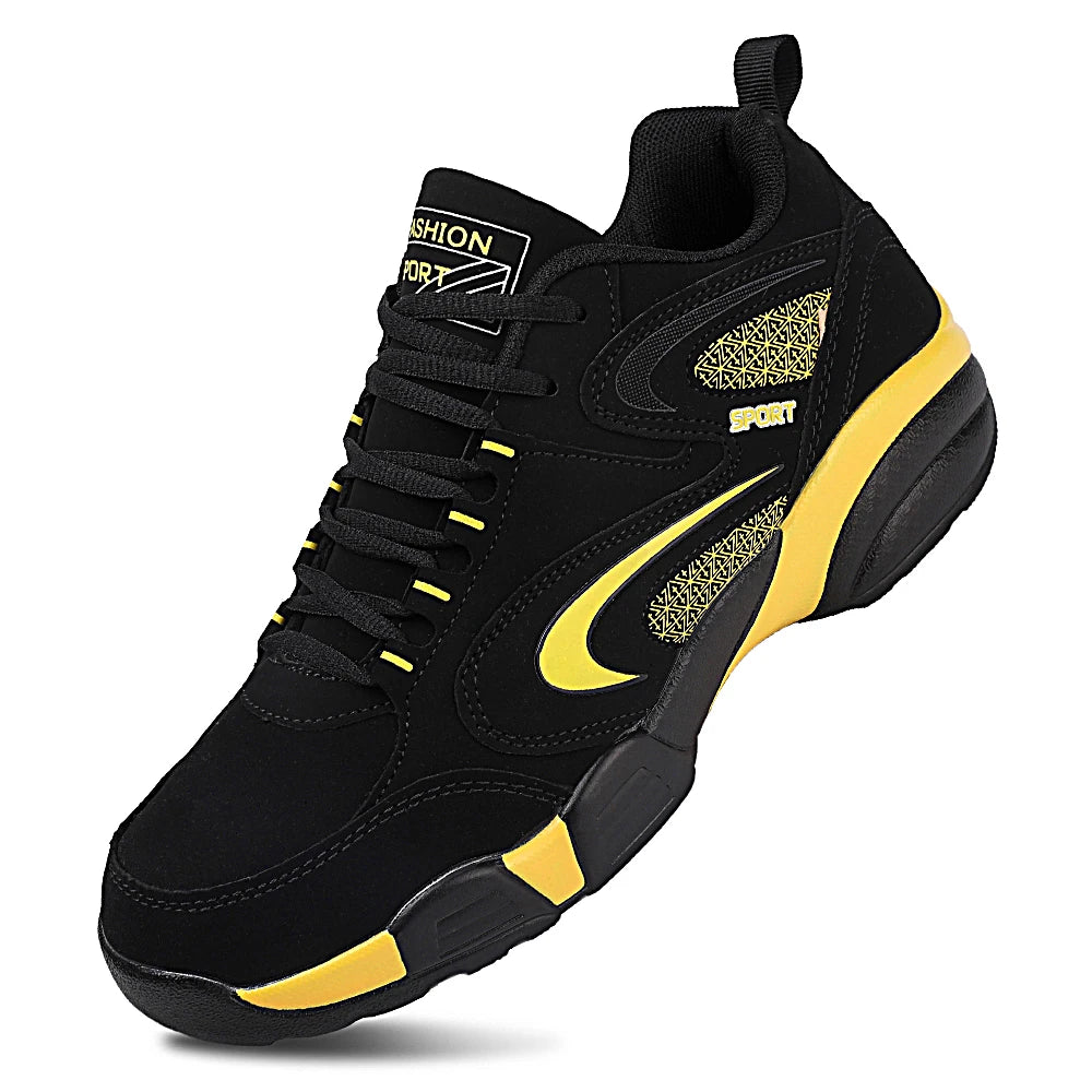 Zapatillas deportivas modernas de talla grande para hombre con bloques de color, cómodas, antideslizantes, con cordones, casuales y resistentes para actividades al aire libre masculinas