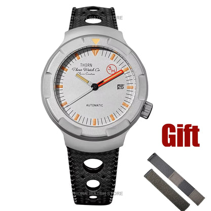 THORN T011 Men Titanium Watch PT5000 Automatic Movement Mechanical Tribute Vintage Watches Sapphire Luminous 10Bar Waterproof