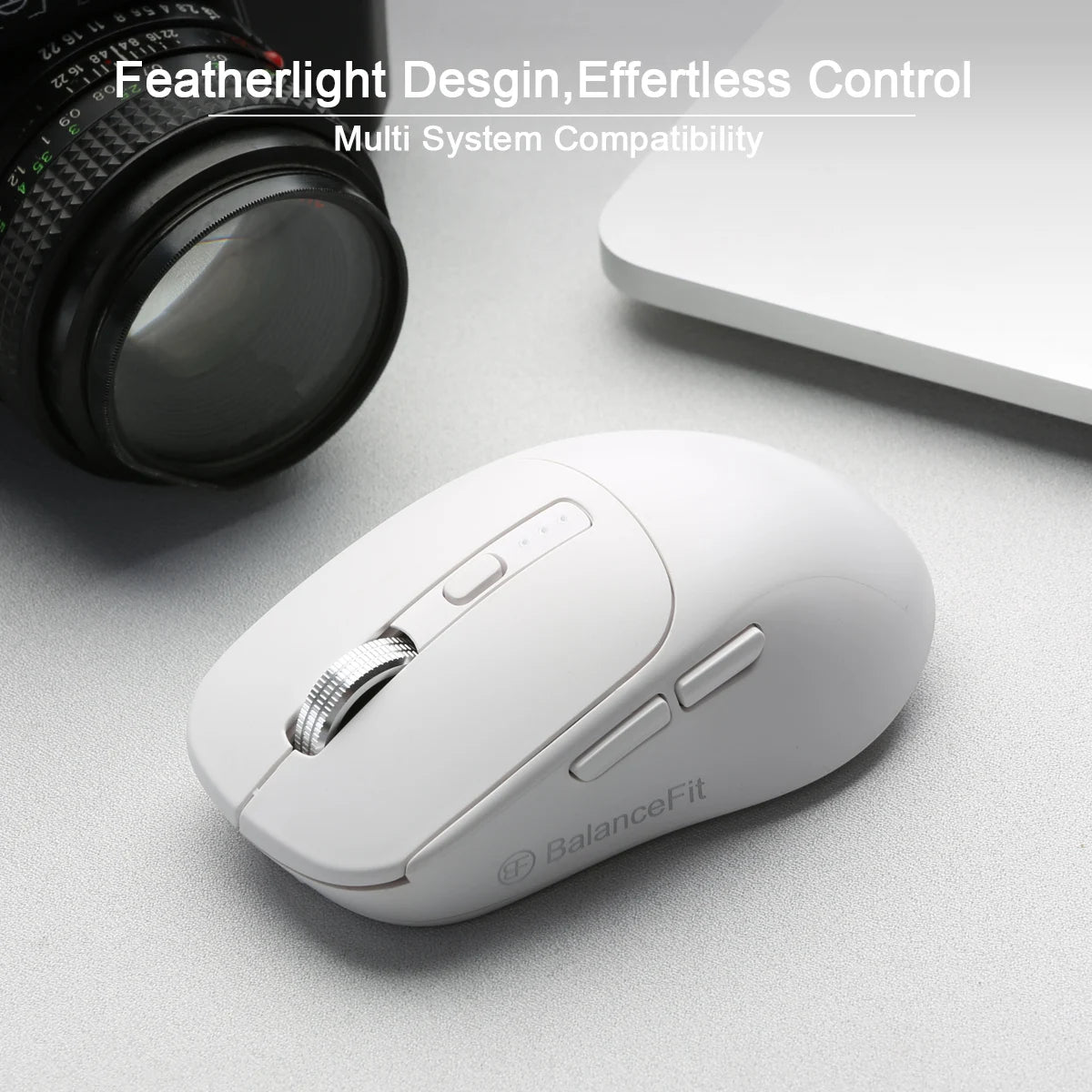 Wireless Mouse Bluetooth Compatible 5.2 USB 2.4Ghz Mice Ergonomic Wireless Office Mouse for iPad MacBook Tablet Laptop Computer