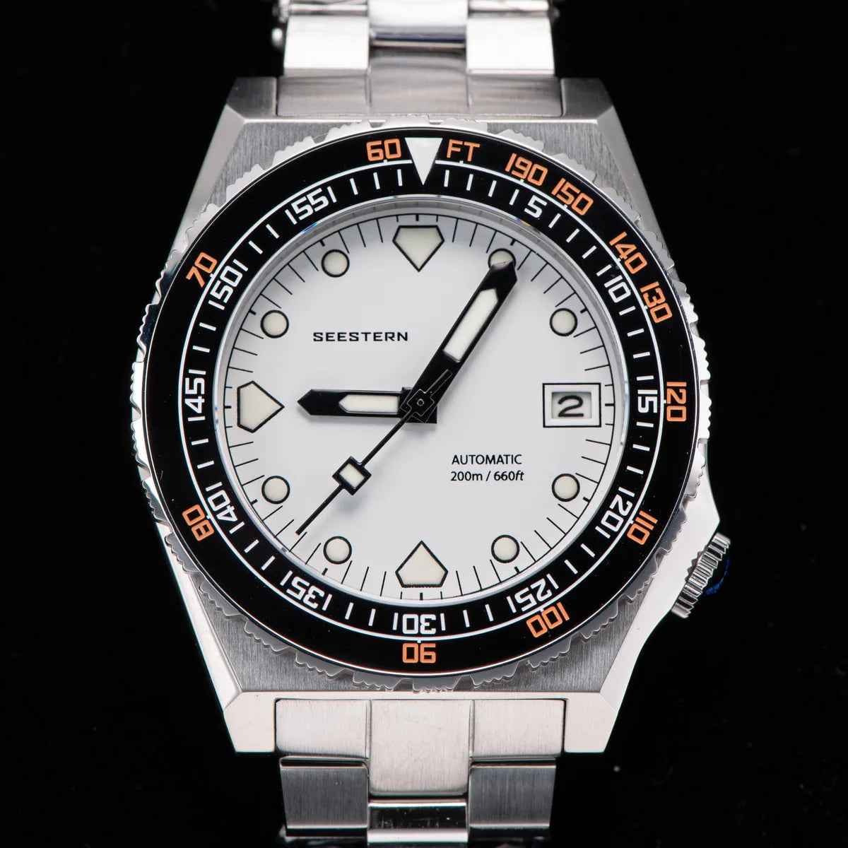 SEESTERN SUB600T V3 Men's Watch Automatic Diving Sapphire Wristwatch NH35 Movement Ceramic Bezel Luminous Date Jubilee Waterproof