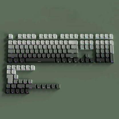 Gradient Keycaps Side Printed PBT Double Shot OEM Profile Keycap For Cherry MX Switch Mechanical Keyboard ISO Enter Key Caps DIY