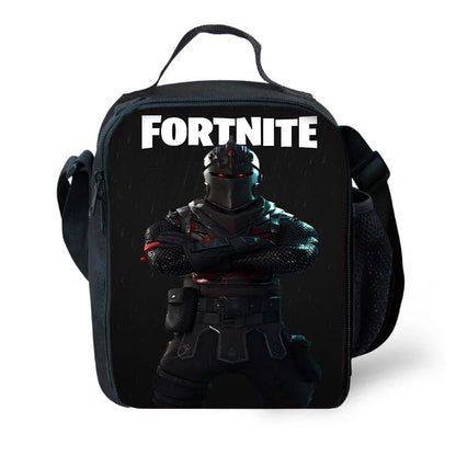 F-FortniteS isolierte Kindertasche mit großem Fassungsvermögen für Jungen, angesagtes Spiel, Mädchen, Schüler, Outdoor-Picknick, wiederverwendbare Thermo-Kühltasche für das Mittagessen